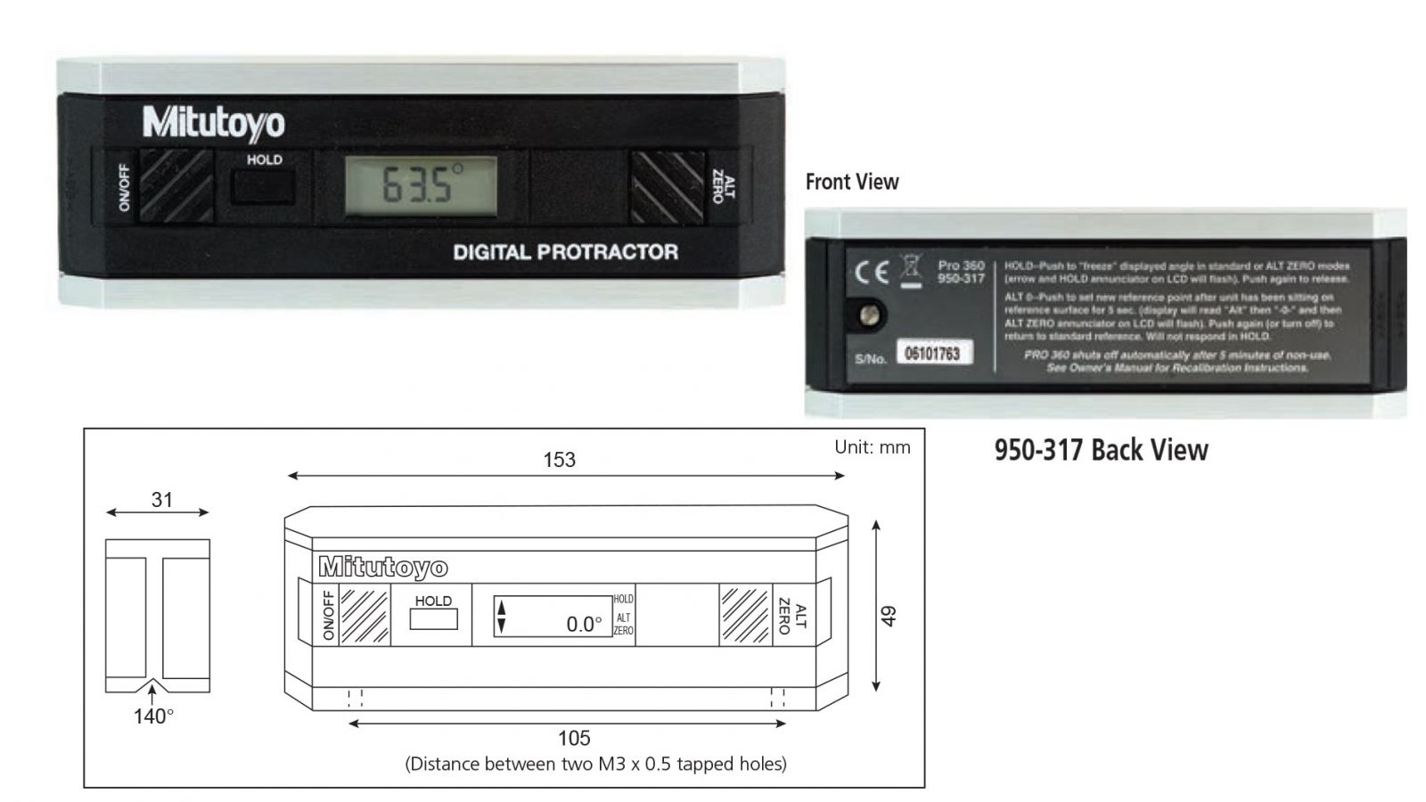 Nivo Mitutoyo 950-317 Pro360