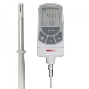 Máy đo độ ẩm và nhiệt độ EBRO TFH 620 + TPH 200 0~100%; 0~60°C, Máy đo độ ẩm và nhiệt độ