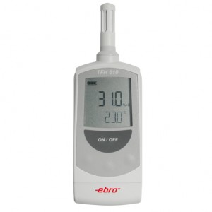 Máy đo độ ẩm và nhiệt độ không khí EBRO TFH 610 0~100% rH, 0°C~50°C, điện tử hiện số, Máy đo độ ẩm và nhiệt độ không khí