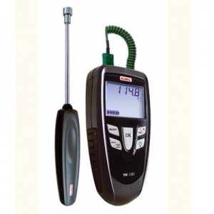 Thân máy đo nhiệt độ Kimo TK100 Kiểu đo K J T S, Máy đo nhiệt độ tiếp xúc