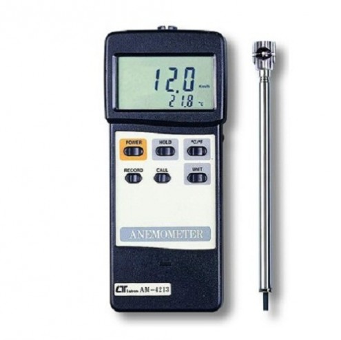 Máy đo tốc độ gió và nhiệt độ môi trường Lutron AM-4213 12m/s 80℃